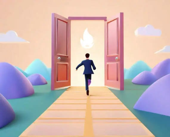 Portes ouvertes  vers l'avenir d'un homme.